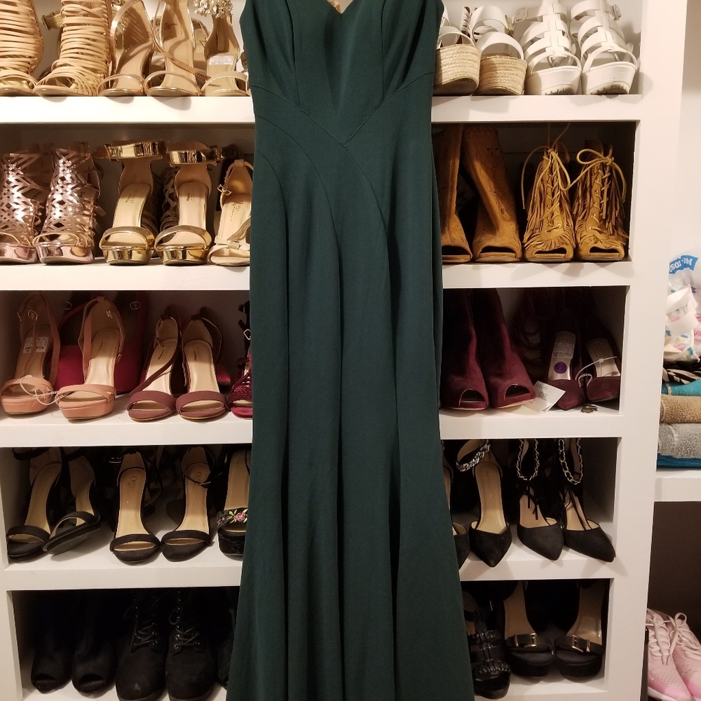 Emerald Green evening gown.